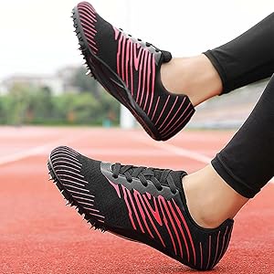 Amazon | [SDEQA] 陸上スパイク メンズ 陸上シューズ ランニング